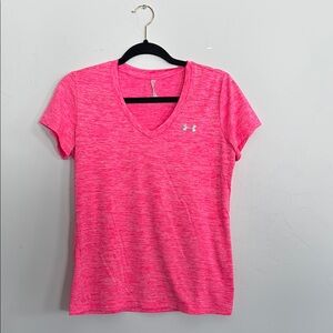 Under Armour Women's Pink V-Neck Top